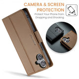 CaseMe iPhone 16 Cover 023 Series Brun