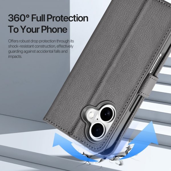 Dux Ducis iPhone 16 Cover 2-i-1 Lawa Series MagSafe Grå