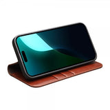 Qialino iPhone 16 Cover Ægte Læder Brun