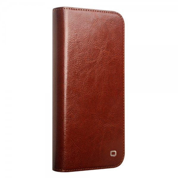 Qialino iPhone 16 Cover Ægte Læder Brun
