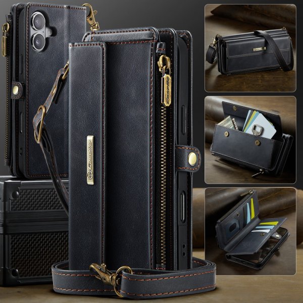 CaseMe iPhone 16 Etui C39 Series Sort