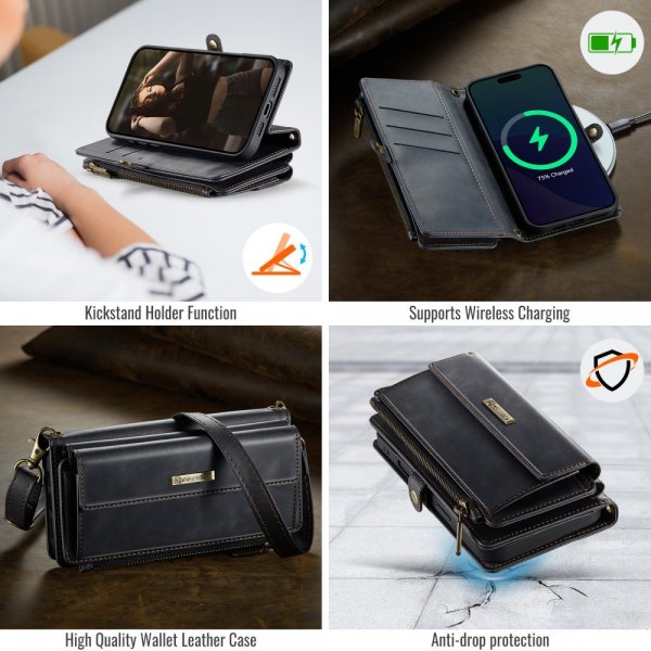 CaseMe iPhone 16 Etui C39 Series Sort