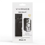 Vivanco iPhone 16 Etui Mag Wallet Sort