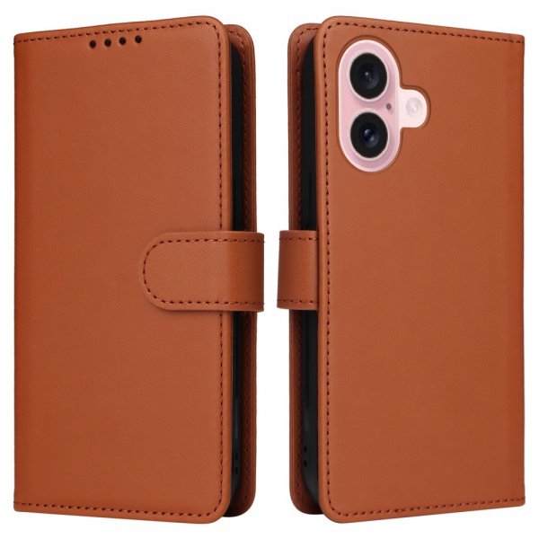 Betopnice iPhone 16 Cover med Aftageligt Cover 005 Brun