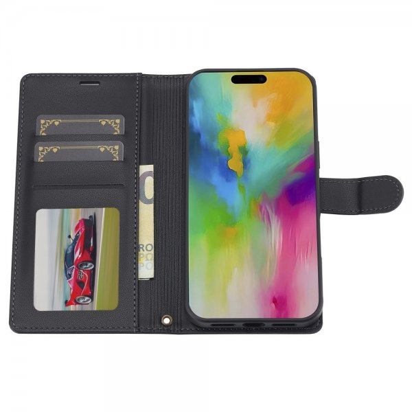 Lc.Imeeke iPhone 16 Cover med Aftageligt Cover L2 Series MagSafe Sort
