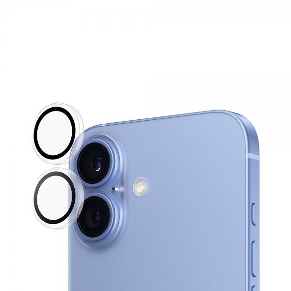 PanzerGlass iPhone 16/iPhone 16 Plus Kamerabeskyttelse Hoops Transparent