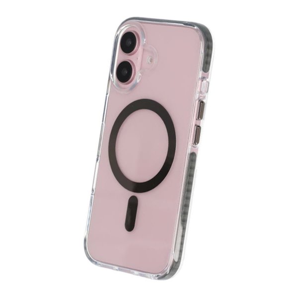 iPhone 16 Cover Stødsikkert MagSafe Grå