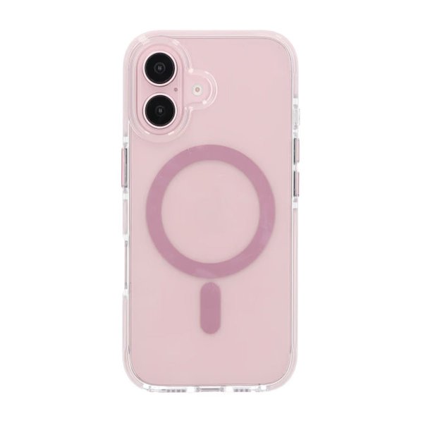 iPhone 16 Cover Stødsikkert MagSafe Rosa
