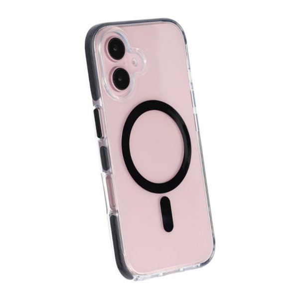 iPhone 16 Cover Stødsikkert MagSafe Sort