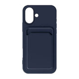iPhone 16 Cover Kortholder Blå