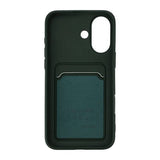 iPhone 16 Cover Kortholder Grøn