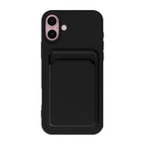 iPhone 16 Cover Kortholder Sort