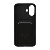 iPhone 16 Cover Kortholder Sort