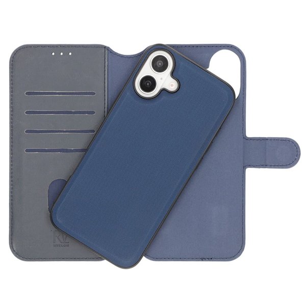 Rvelon iPhone 16 Cover Magnetisk Aftageligt Etui Blå