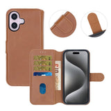 Rvelon iPhone 16 Etui Magnetisk Aftageligt Cover Brun