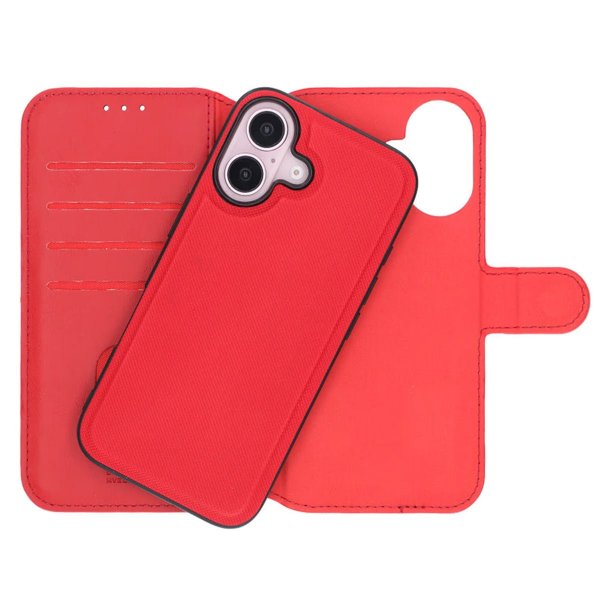 Rvelon iPhone 16 Cover Magnetisk Aftageligt Etui Rød