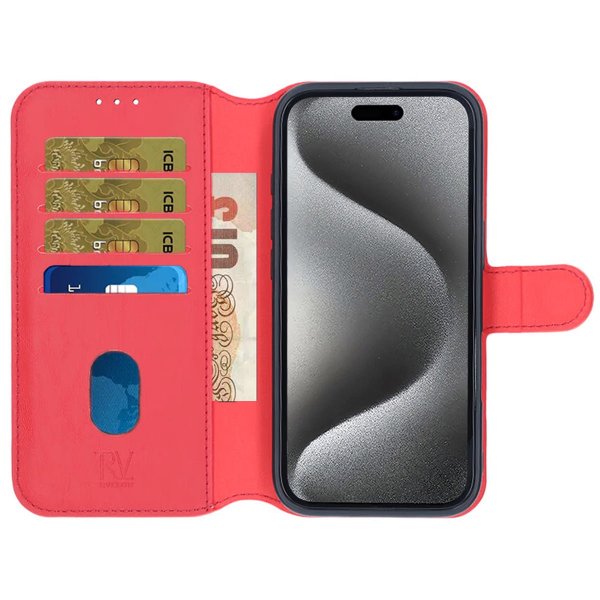 Rvelon iPhone 16 Cover Magnetisk Aftageligt Etui Rød