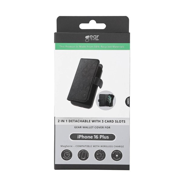 Gear iPhone 16 Plus Cover 2-i-1 MagSeries Sort