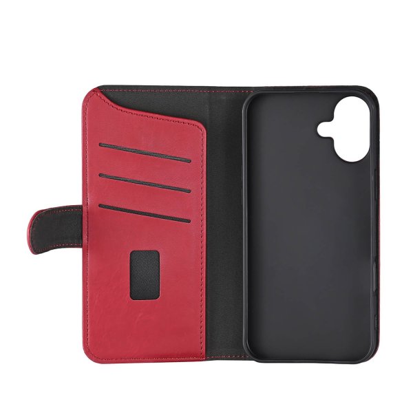 Gear iPhone 16 Plus Cover 3 Kortlommer Rød