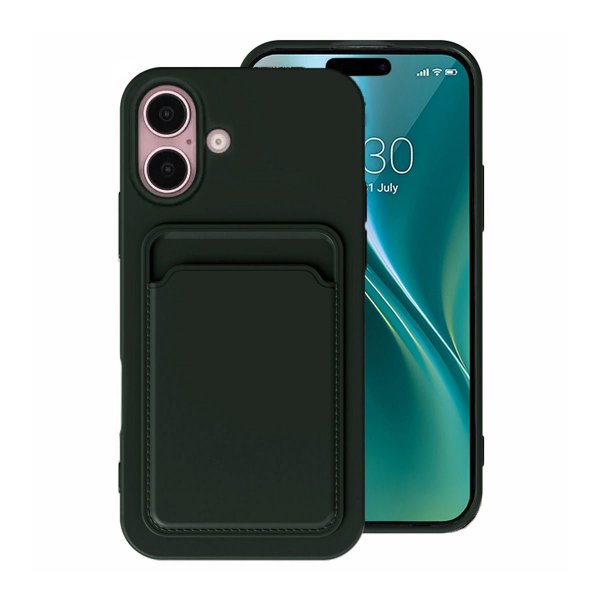 iPhone 16 Plus Cover Pung Grøn