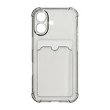 iPhone 16 Plus Cover Kortholder Stødsikkert Sort