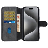 Rvelon iPhone 16 Plus Cover 4 Kortrum MagSafe Sort