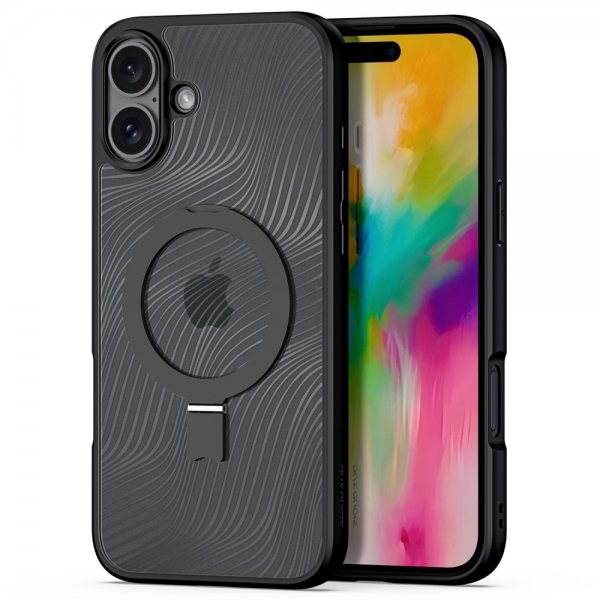 Dux Ducis iPhone 16 Plus Cover Aimo Series MagSafe Kickstand Sort