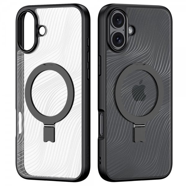 Dux Ducis iPhone 16 Plus Cover Aimo Series MagSafe Kickstand Sort