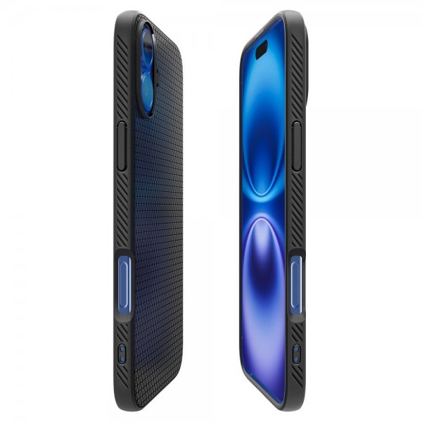 Spigen iPhone 16 Plus Cover Liquid Air Matte Black