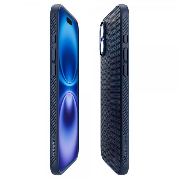 Spigen iPhone 16 Plus Cover Liquid Air Navy Blue