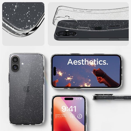 Spigen iPhone 16 Plus Cover Liquid Crystal Glitter Crystal Quartz