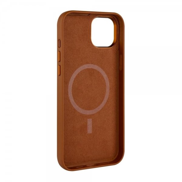 Fixed iPhone 16 Plus Cover MagLeather Brun