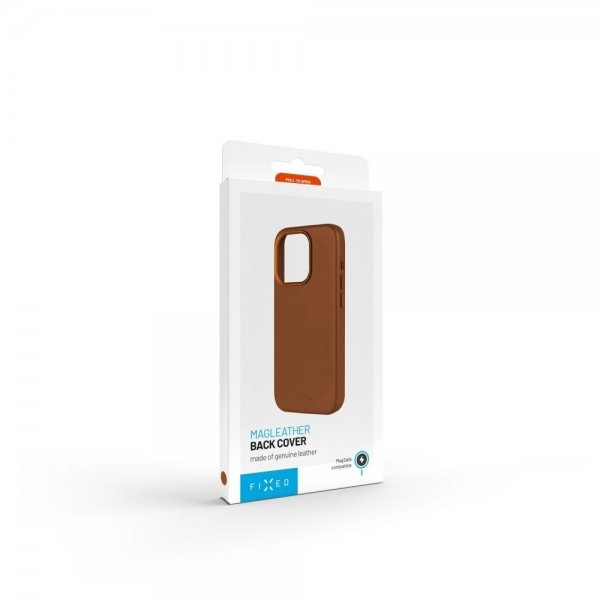 Fixed iPhone 16 Plus Cover MagLeather Brun