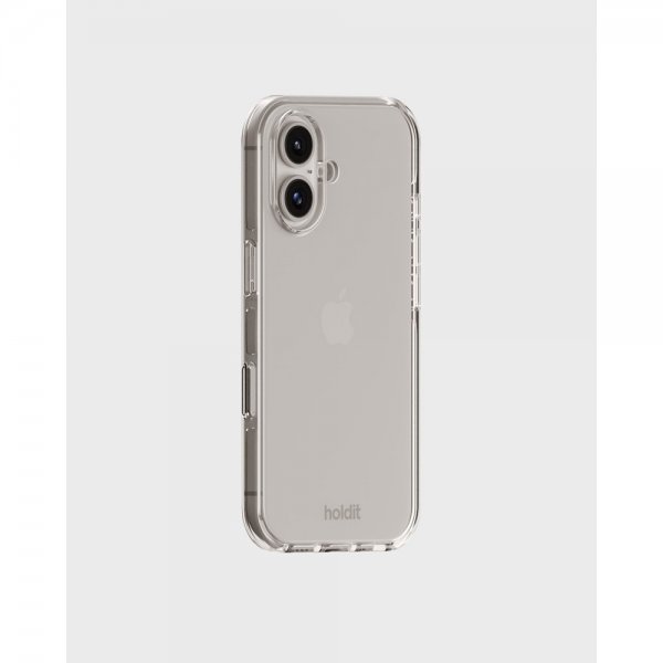 holdit iPhone 16 Plus Cover Seethru Hvid