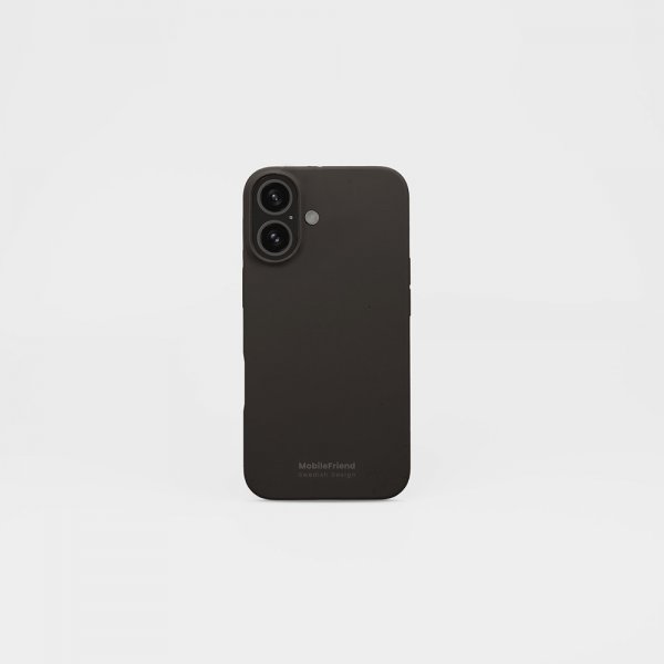 MobileFriend iPhone 16 Plus Cover Silikone Sort