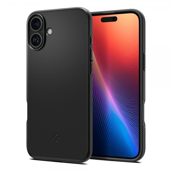 Spigen iPhone 16 Plus Cover Thin Fit MagFit Sort