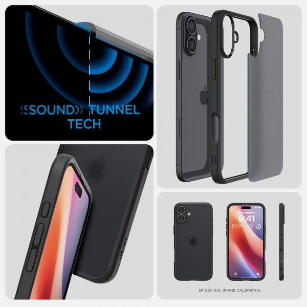 Spigen iPhone 16 Plus Cover Ultra Hybrid Frost Black