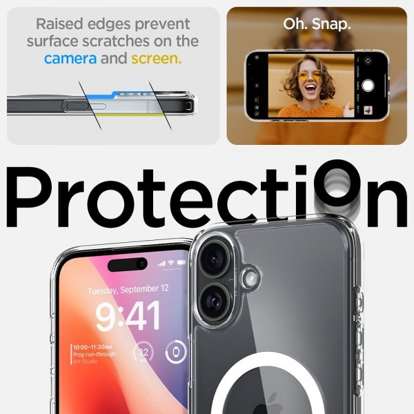 Spigen iPhone 16 Plus Cover Ultra Hybrid MagFit Hvid