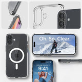 Spigen iPhone 16 Plus Cover Ultra Hybrid MagFit Hvid