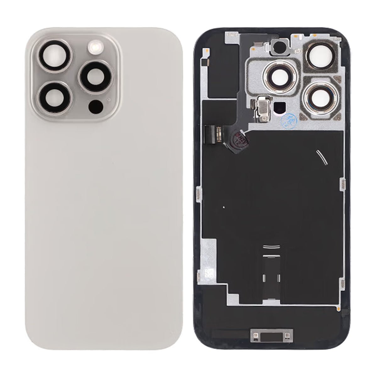 iPhone 16 Pro glasbagside – naturlig titanium