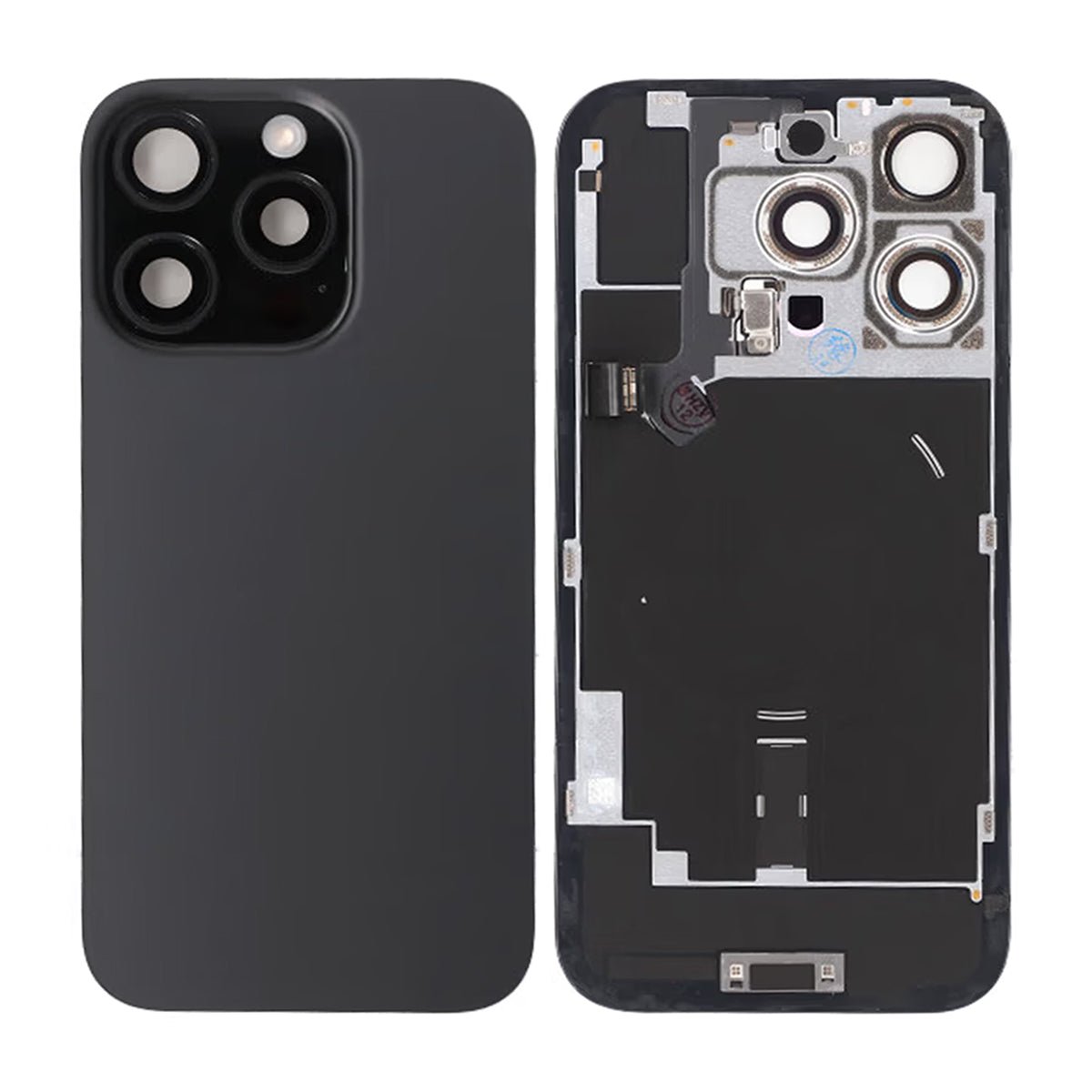 iPhone 16 Pro Glasbagside - Sort