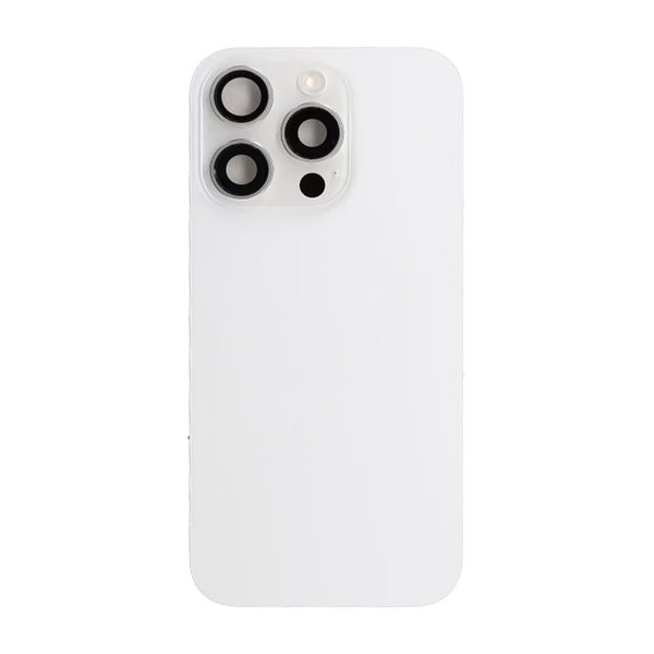 iPhone 16 Pro Bagsideglas - Hvid