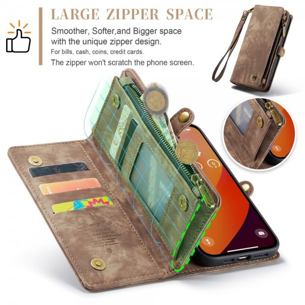 CaseMe iPhone 16 Pro Etui 008 Series Aftageligt Cover Brun