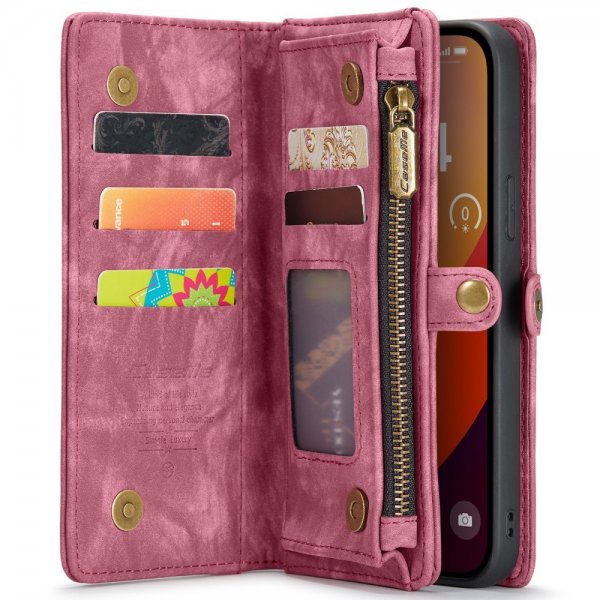 CaseMe iPhone 16 Pro Cover 008 Series Aftagelig Taske Rød