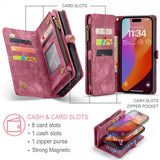 CaseMe iPhone 16 Pro Cover 008 Series Aftagelig Taske Rød