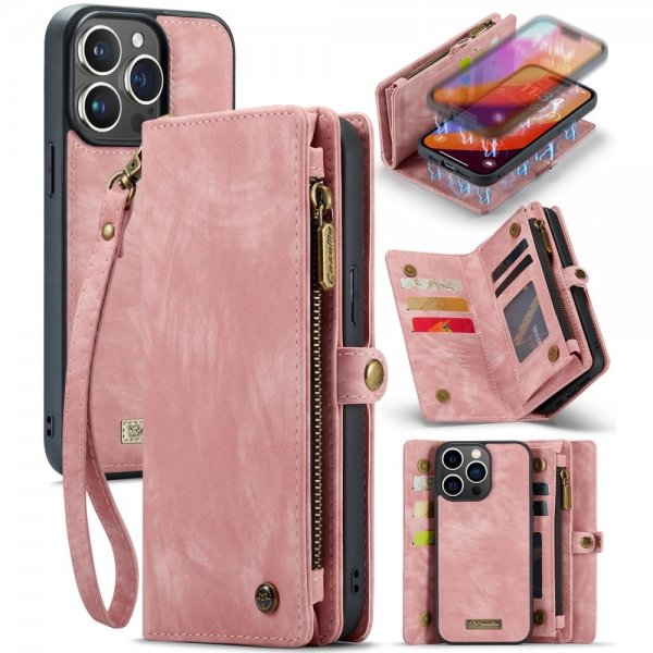 CaseMe iPhone 16 Pro Cover 008 Series Aftagelig skal Rosa