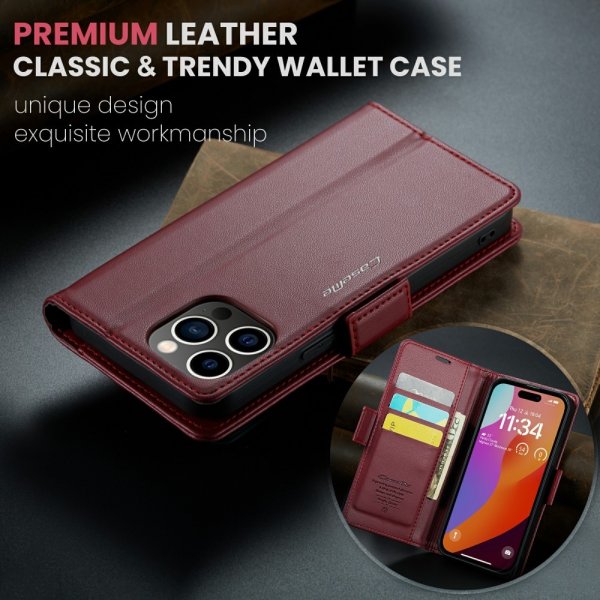 CaseMe iPhone 16 Pro Cover 023 Series Rød