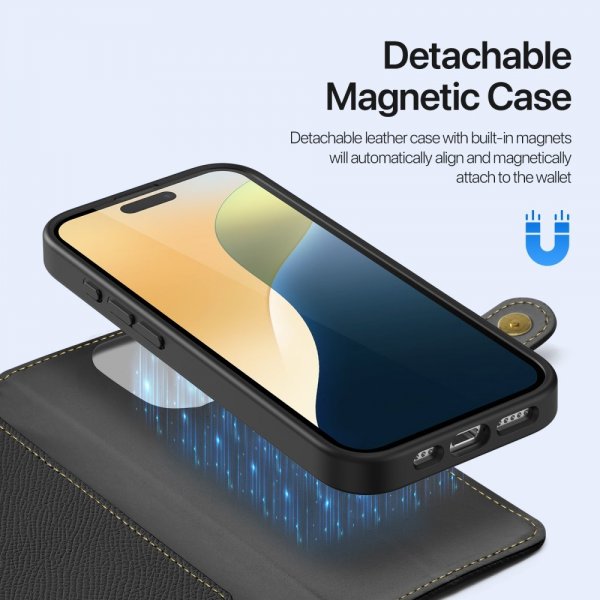 Dux Ducis iPhone 16 Pro Cover 2-i-1 Lawa Series MagSafe Sort