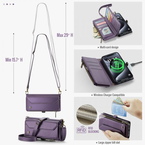 CaseMe iPhone 16 Pro Cover C36 Series Lilla