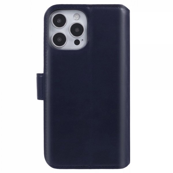 Nordic Covers iPhone 16 Pro Etui Essential Læder Heron Blue